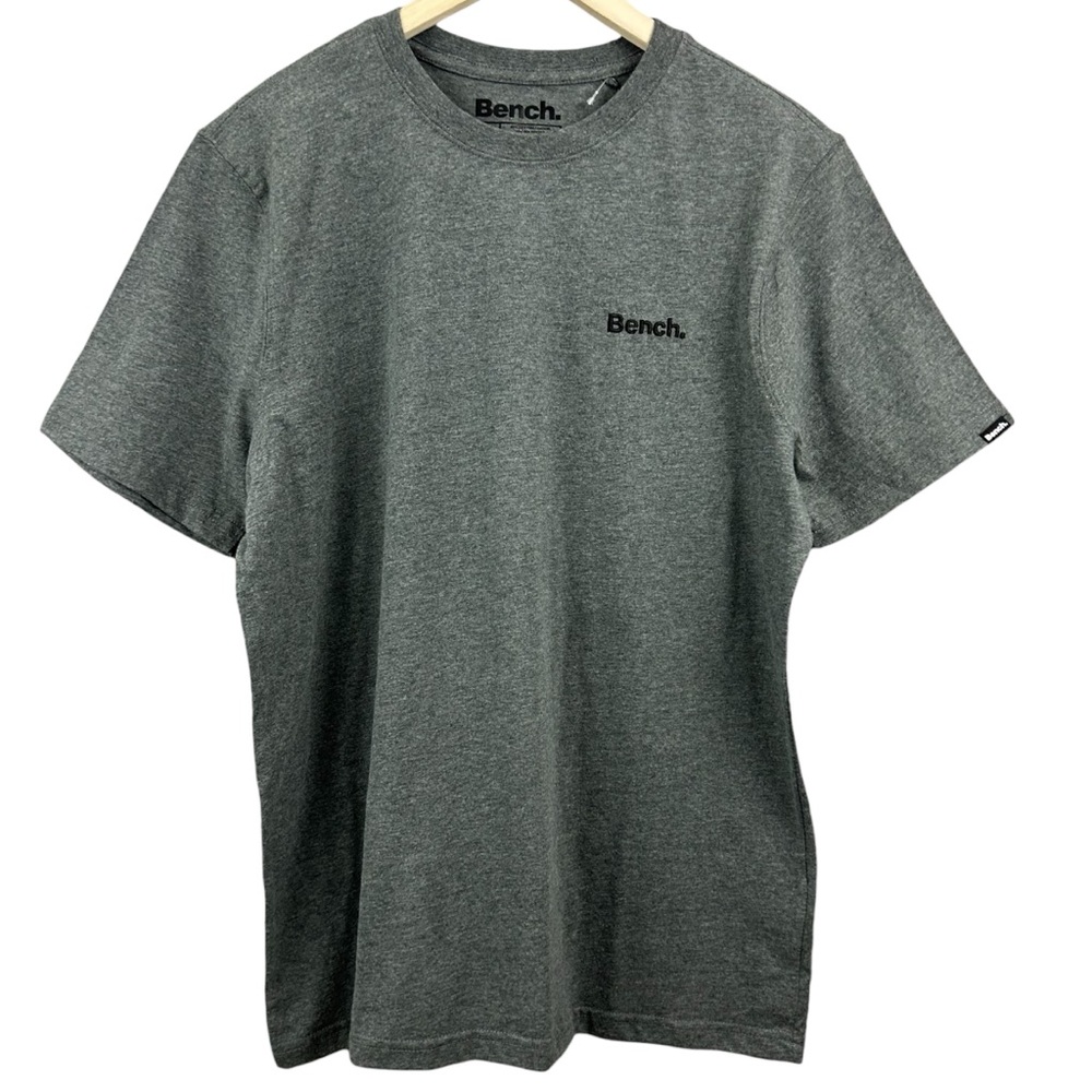 NWT Bench Grey Short Sleeve Embroidered Shirt Size Medium